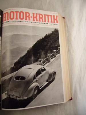 Motor-Kritik Halbmonats-Zeitschrift für den Fortschritt in der Kraftfahrt XVIII. Jahrgang Nr. 10 Mitte Mai 1938