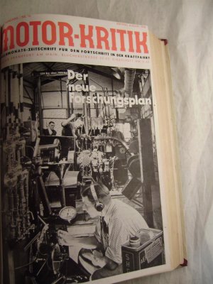 Motor-Kritik Halbmonats-Zeitschrift für den Fortschritt in der Kraftfahrt XVIII. Jahrgang Nr. 15 Anfang August 1938