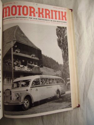 Motor-Kritik Halbmonats-Zeitschrift für den Fortschritt in der Kraftfahrt XVIII. Jahrgang Nr. 19 Anfang Oktober 1938