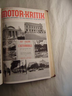 Motor-Kritik Halbmonats-Zeitschrift für den Fortschritt in der Kraftfahrt XVIII. Jahrgang Nr. 20 Mitte Oktober 1938