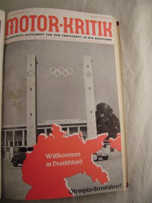 Motor-Kritik Halbmonats-Zeitschrift für den Fortschritt in der Kraftfahrt XVI. Jahrgang Nr. 15 Anfang August 1936