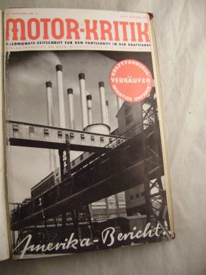 Motor-Kritik Halbmonats-Zeitschrift für den Fortschritt in der Kraftfahrt XVI. Jahrgang Nr. 24 Mitte Dezember 1936