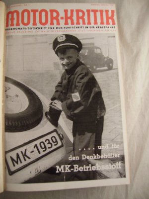 Motor-Kritik Halbmonats-Zeitschrift für den Fortschritt in der Kraftfahrt XIX. Jahrgang Nr. 1 Anfang Januar 1939