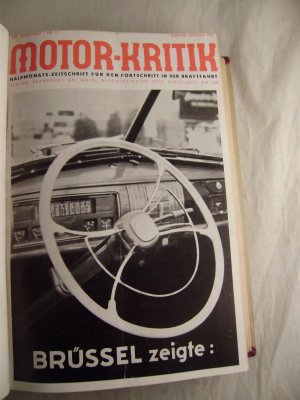 Motor-Kritik Halbmonats-Zeitschrift für den Fortschritt in der Kraftfahrt XIX. Jahrgang Nr. 3 Anfang Februar 1939