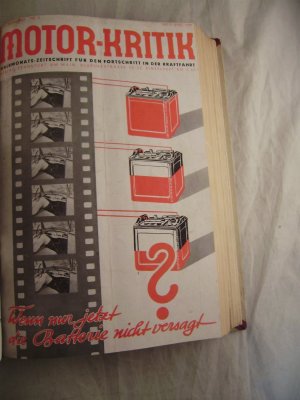 Motor-Kritik Halbmonats-Zeitschrift für den Fortschritt in der Kraftfahrt Nr. 8 Mitte April 1939