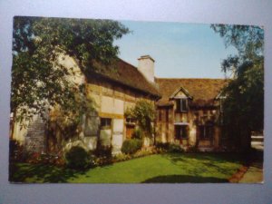 gebrauchtes Buch – Stratford-upon-Avon - Shakespeare Geburtshaus (vom Garten aus) - Warwickshire England (1975 gelaufen) Ansichtskarte