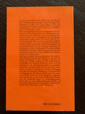 gebrauchtes Buch – Grundgedanken der Montessori-Pädagogik