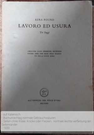 Lavoro ed Usura