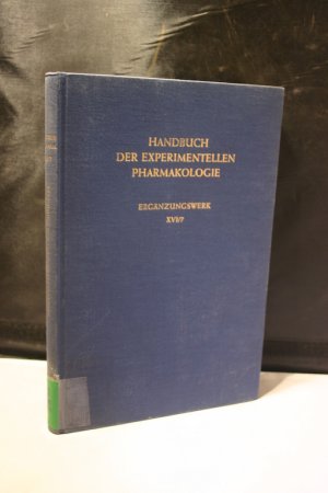 Zentralnervensystem (Handbuch der experimentellen Pharmakologie. Ergänzungswerk, Bd. 16, Teil 7)