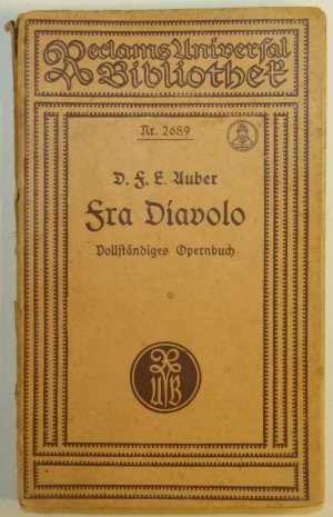 antiquarisches Buch – D.F.E. Auber – Fra diavolo oder das gasthaus in terracina Komische Oper/Reclam 2689