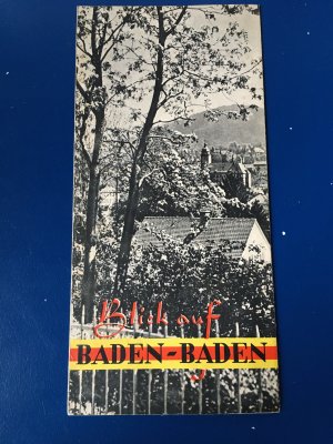 antiquarisches Buch – Hrsg. Bäder- und Kurverwaltung Baden-Baden – Blick auf Baden-Baden