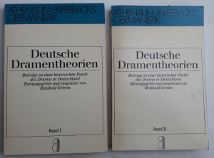 gebrauchtes Buch – Reinhold Grimm  – Deutsche Dramentheorien Band I und II