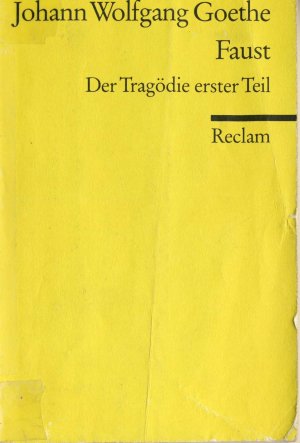 gebrauchtes Buch – Goethe, Johann Wolfgang – Faust - Der Tragödie erster Teil + zweiter Teil / 2 Hefte