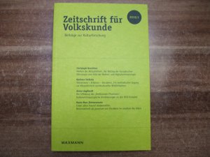 Zeitschrift für Volkskunde. Beiträge zur Kulturforschung, 2019 / 1