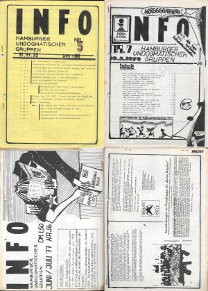 gebrauchtes Buch – Hamburger Undogmatische Gruppen – Info Hamburger Undogmatischer Gruppen. 1975-1977