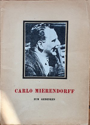 Carlo Mierendorff - Porträt eines deutschen Sozialisten. Gedächtnisreden, gesprochen am 12. März 1944 in New York von Paul Hertz, Alfred Vagts und Carl […]