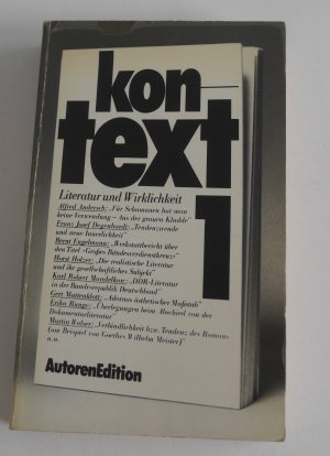 kontext I Literatur und Wirklichkeit