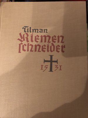 antiquarisches Buch – Kurt Gerstenberg – Tilmann Riemenschneider