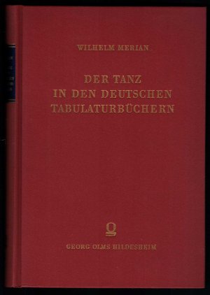 Der Tanz in den deutschen Tabulaturbüchern.