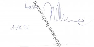 Original Autogramm Peter Hahne ZDF /// Autogramm Autograph signiert signed signee