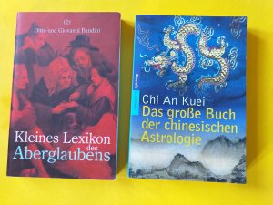 2 Taschenbücher : Das große Buch der chinesischen Astrologie + Kleines Lexikon des Aberglaubens