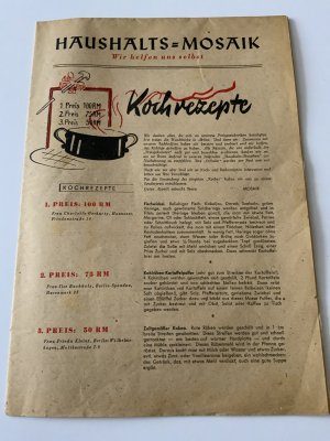 antiquarisches Buch – Haushaltsmosaik - wir helfen uns selbst 1948