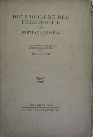 Die Probleme der Philosophie.