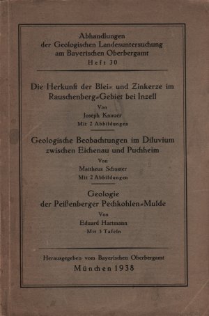 antiquarisches Buch – Abhandlungen der Geologischen Landesuntersuchung am Bayerischen Oberbergamt Heft 30.