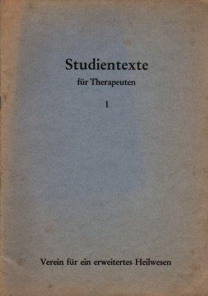 Studientexte für Therapeuten Heft I-IV