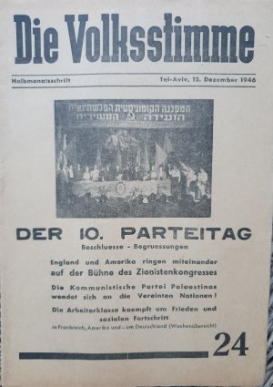 Die Volksstimme. Halbmonatsschrift. 2. Jahrgang, 15. Dezember 1946.