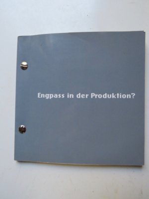 gebrauchtes Buch – Schwabe Produktions-Service – Schwabe Produktions-Service: Engpass in der Produktion?  Werbebroschüre