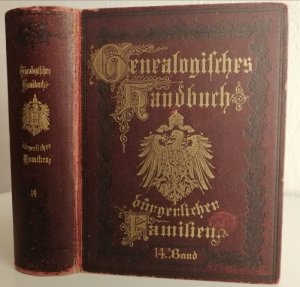 antiquarisches Buch – Bernhard Koerner – Deutsches Geschlechterbuch (Genealogisches Handbuch Bürgerlicher Familien). 14. Band von 1908