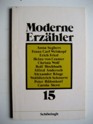 gebrauchtes Buch – Moderne Erzähler / Jugend im Nationalsozialismus Teil XV