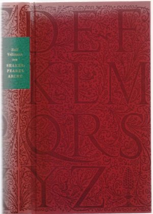 Shakespeares Arche. Ein Alphabet von Mord und Schönheit. (1.-8. Tsd.).