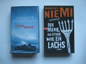 gebrauchtes Buch – Konvolut Schweden 2 - 10 schwedische Krimis, 1 Islandkrimi - 1. Mikael Niemi: Der Mann, der starb wie ein Lachs, 2. Ake Edwardson: Das vertauschte Gesicht, 3. Äsa Larsson: Bis dein Zorn sich legt, 4. Roslund und Hellström: todesfalle, 5. Lars Arffssen: Verarschung, 6. Asa Larsson: Bis dein Zorn sich legt, 7. Ake Edwardson: Das vertauschte Gesicht, 8. Sjöwall/Wahlää: Die Tote im Götakanal, 9. Sjöwall/Wahlää: Der Polizistenmörder, 10. Sjöwall/Wahlää: Der Mann, der sich in Luft auflöste, 11. Sjöwall/Wahlää: Das Ekel aus Säffle