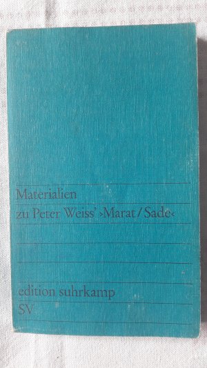 Materialien zu Peter Weiss'Marat/Sade