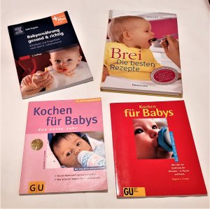 gebrauchtes Buch – diverse – Kochen für Babys ( Buchpaket 4 Stück)