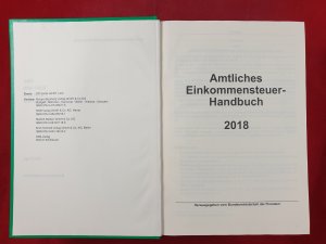 gebrauchtes Buch – Amtliches Einkommensteuer-Handbuch 2018