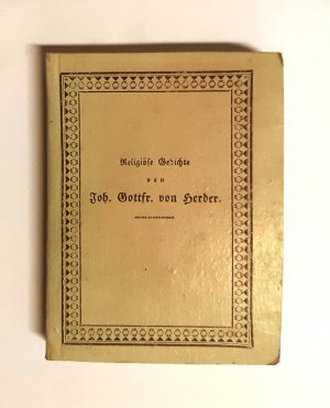 J. G. von Herder´s Gedichte religiösen Inhaltes.