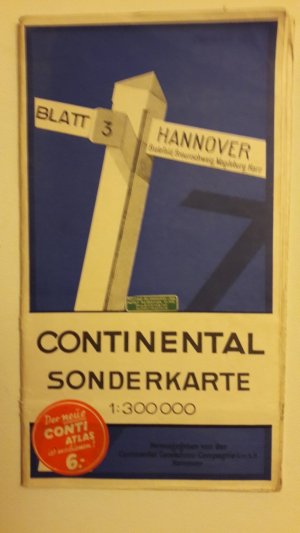 Continental Sonderkarte Blatt 3 Hannover   (vor 1945)