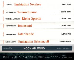 Konvolut: 32 Bände Nordsee und Ostsee Krimis / Küstenkrimis und Inselkrimis (Krimis, Thriller, Kriminalromane)