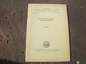 Material aus dem Wald-Dialekt des Jurak-Samojedischen. (= Reihe: Nachrichten der Akademie der Wissenschaften in Göttingen. I. Philologisch-historische Klasse, Jahrgang 1976, Nr. 10). Erstausgabe.