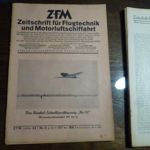 antiquarisches Buch – Zeitschrift – Zeitschrift  für Flugtechnik und Motorluftschiffahrt. (10 Hefte)