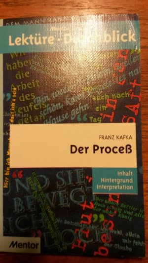 gebrauchtes Buch – Friedrich Hobek – Franz Kafka: Der Process