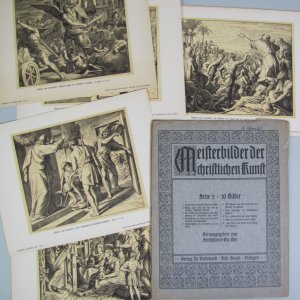 antiquarisches Buch – Stadpfarrer Friz  – Meisterbilder der christlichen Kunst. Serie 9. 10 Bilder. Schnorr von Carolsfeld.