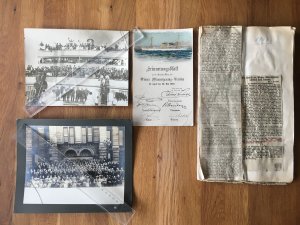 Konvolut - Erinnerung an die Amerika-Reise des Wiener Männergesang-Vereins 21. April bis 28. Mai 1907.