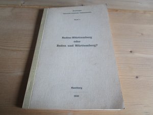 antiquarisches Buch – Krüger, Neumayer, Schneider – Baden-Württemberg oder Baden und Württemberg? Hamburger öffentlich-rechtliche Nebenstunden Band 4