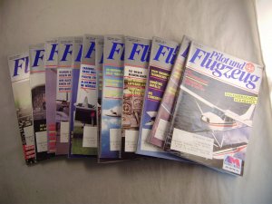 Pilot und Flugzeug komplettes Jahr 1990 12 Hefte