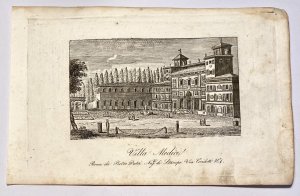 antiquarisches Buch – Villa Medici /  Roma da Pietro Datri Negte. di Stampe Via Condotti Nº.  4 / Kupferstich