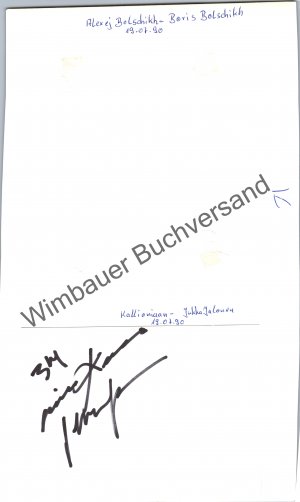 gebrauchtes Buch – Jalonen, Jukka – Original Autogramm Jukka Jalonen + Horst Rotter + Karl-Heinz Noll + racing Driver /// Autograph signiert signed signee